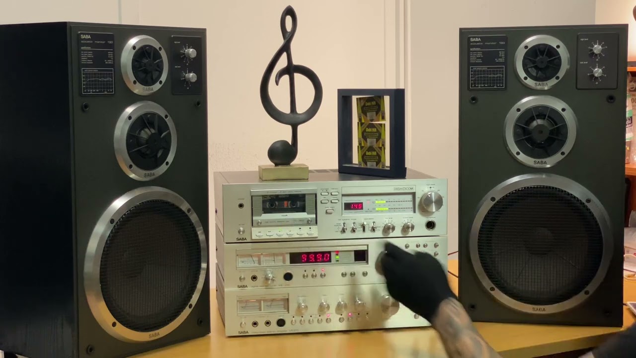 SABA MI-215 & SABA MD-292 & SABA CD-362 & SABA Acoustic Monitor 130   80er Vintage HiFi Anlage