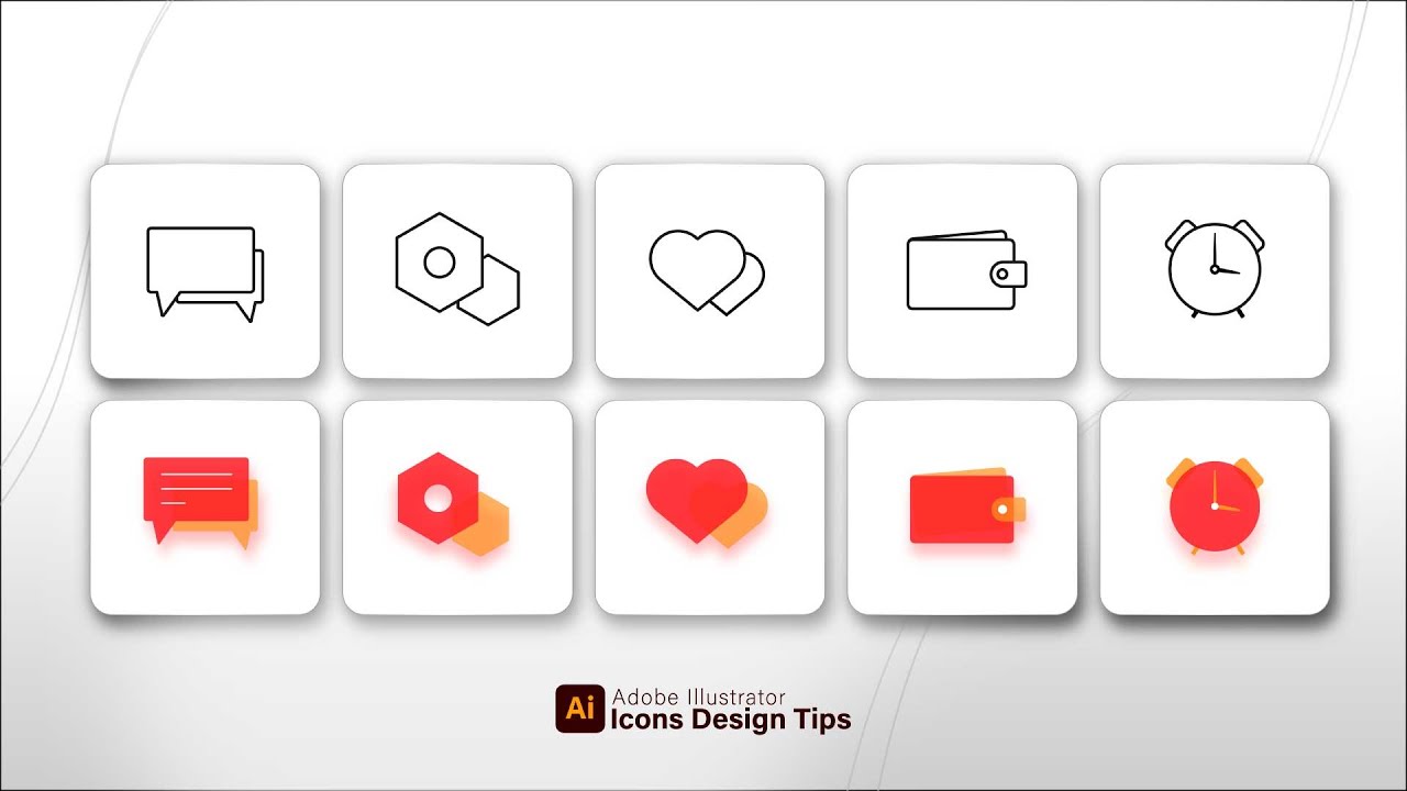 Adobe Illustrator Icons Design Process | Graphic Design Course in Hindi