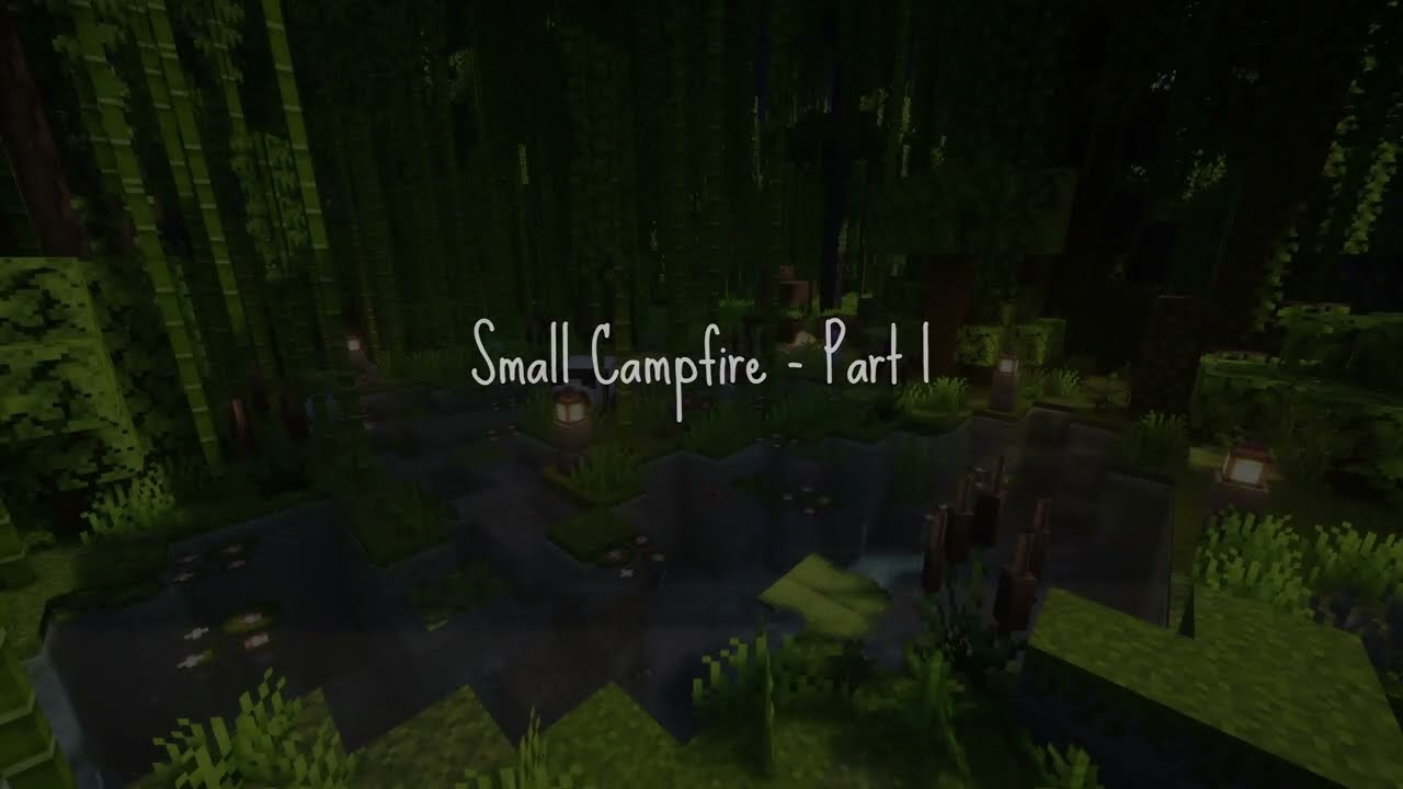 Small Campfire in a Quiet Forest l Calm & Peaceful Ambience 🌿