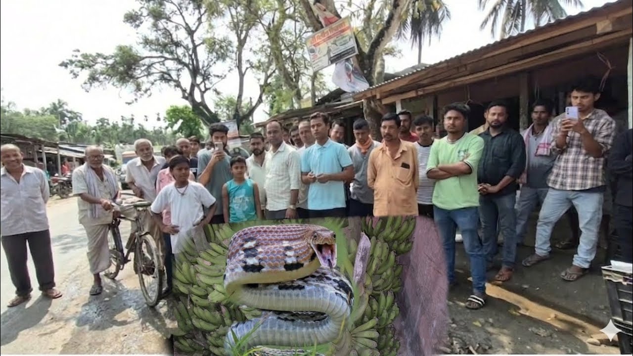 দৰং জিলাত ছিপাঝাৰ হাজৰিকা পাৰাৰ মিলৰ চ'ক পৰা এডাল সাপ উদ্ধাৰ কৰিলো ।