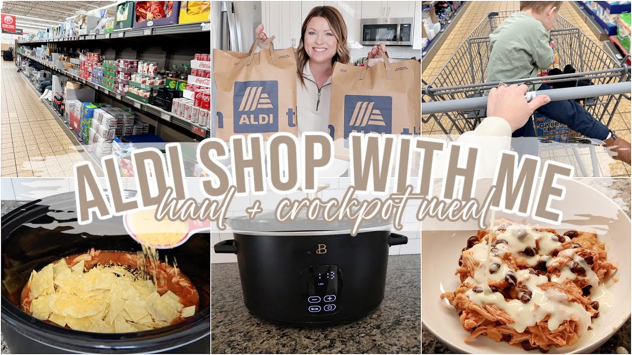 ALDI SHOP WITH ME + GROCERY HAUL | NEW ALDI FINDS 2024 | EASY CROCKPOT MEAL