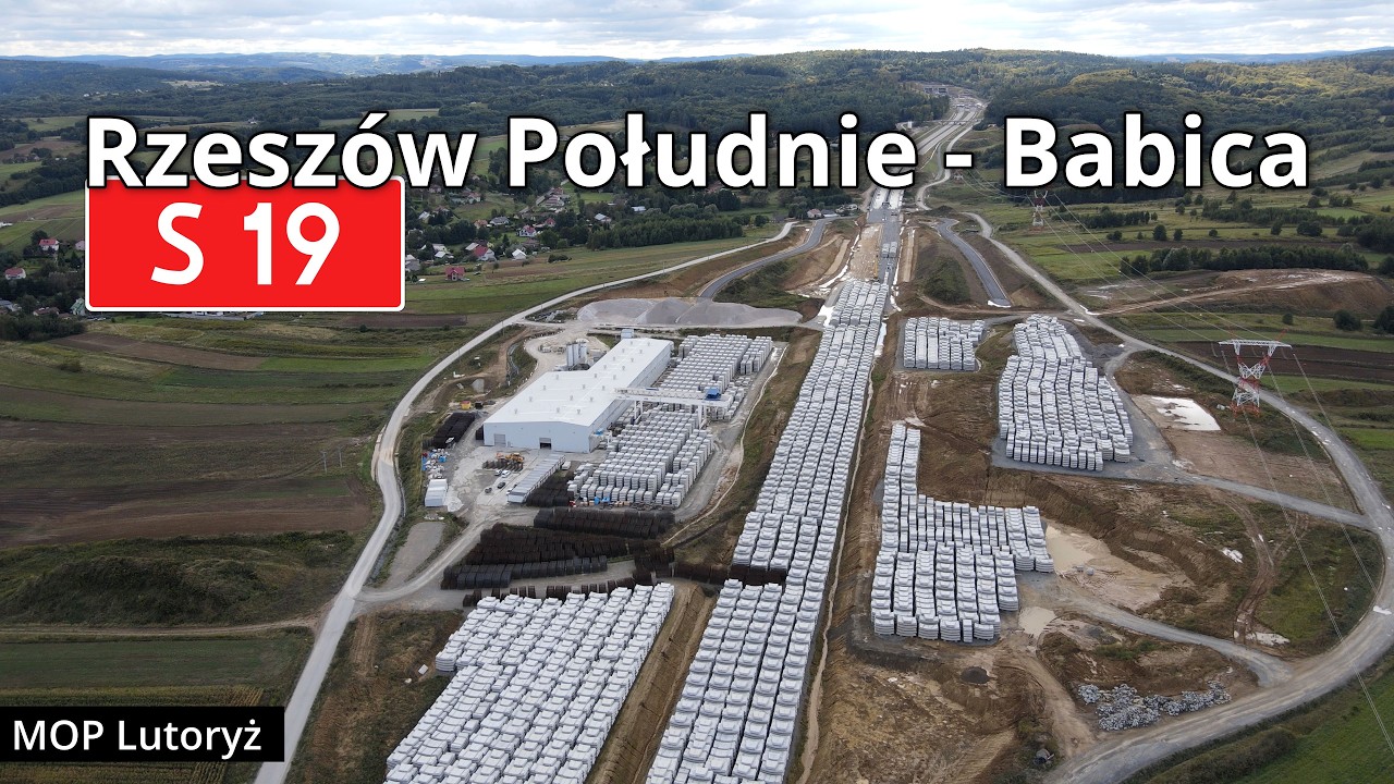 Budowa drogi ekspresowej S19 Rzeszów Południe - Babica. Przelot wrześniowy