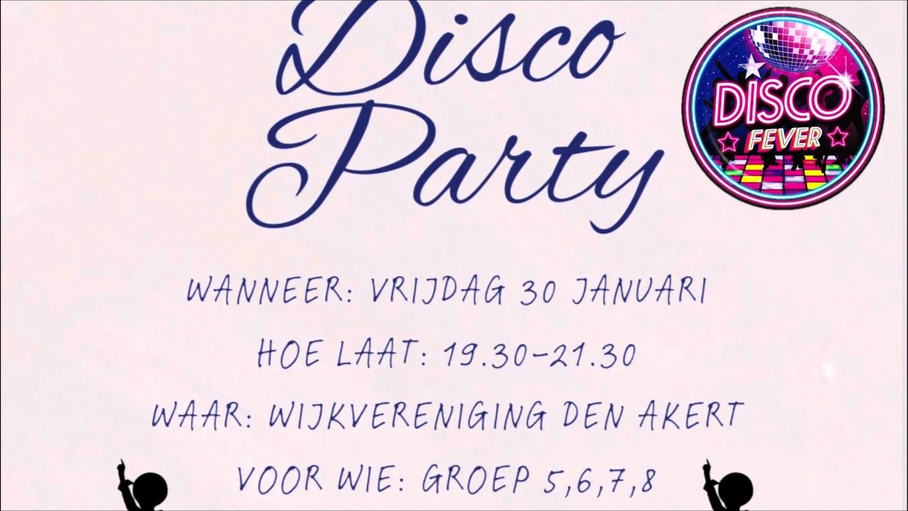 Kinderdisco Wijkvereniging Den Akert 30 januari 2026