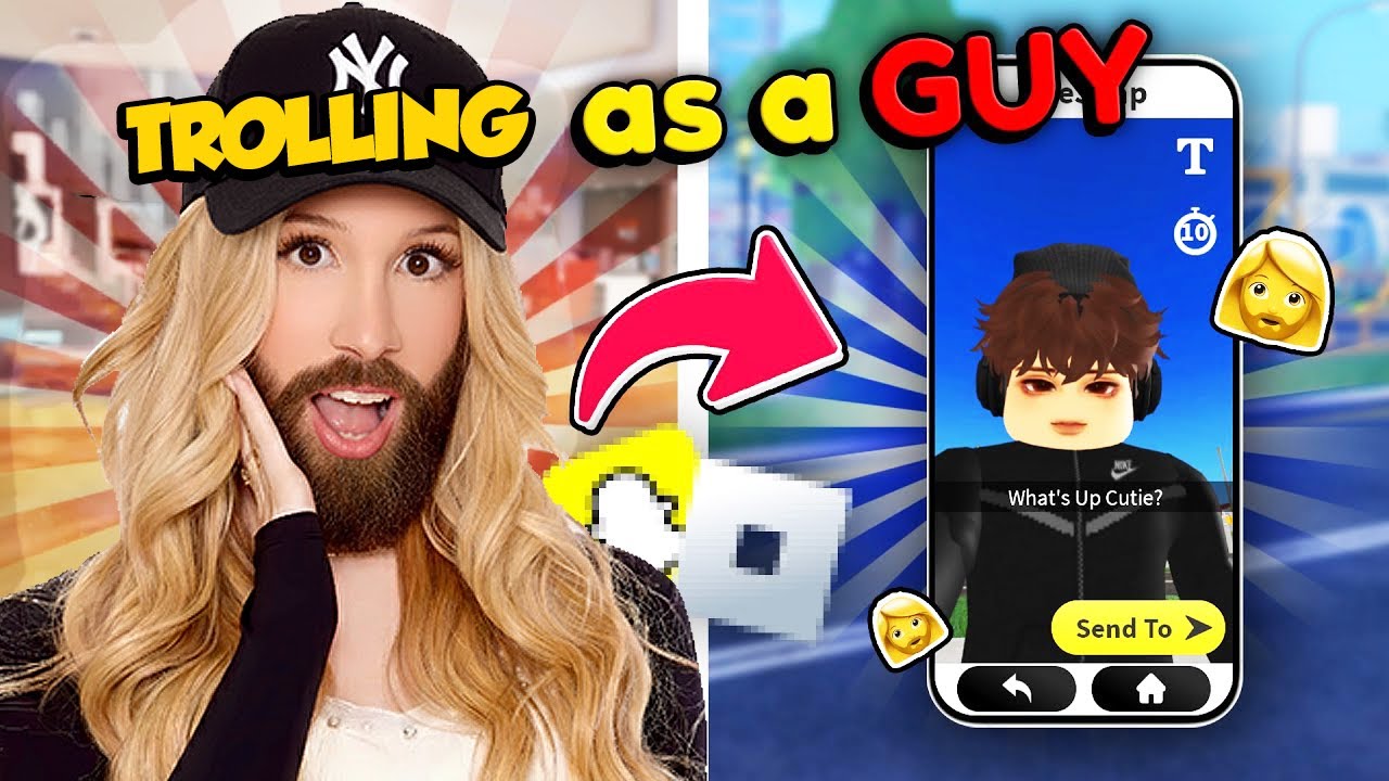 TROLLING AS A GUY IN ROBLOX...