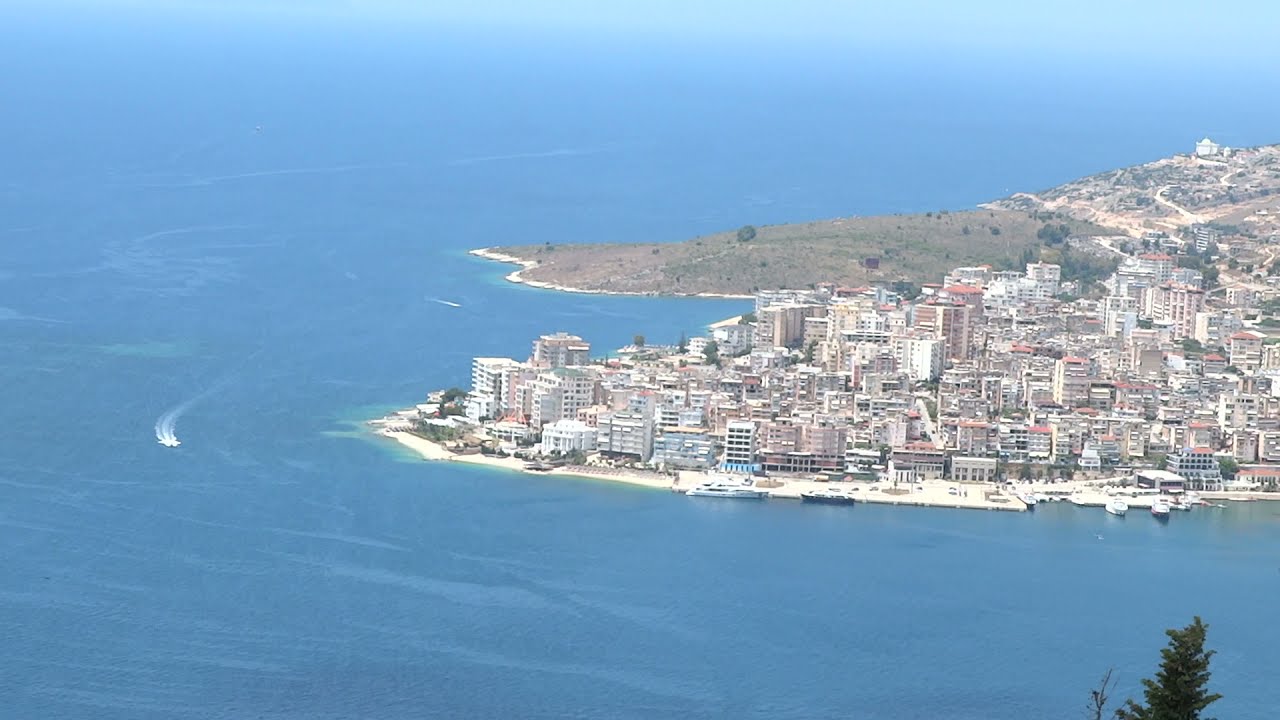 Saranda from Lekursi Castle-Amazing view-Albania 2021