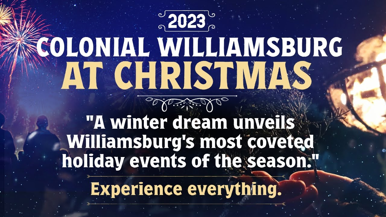 Colonial Williamsburg at Christmas (2023) | Grand Illumination, Yule Log, Wreaths, Christmas Town