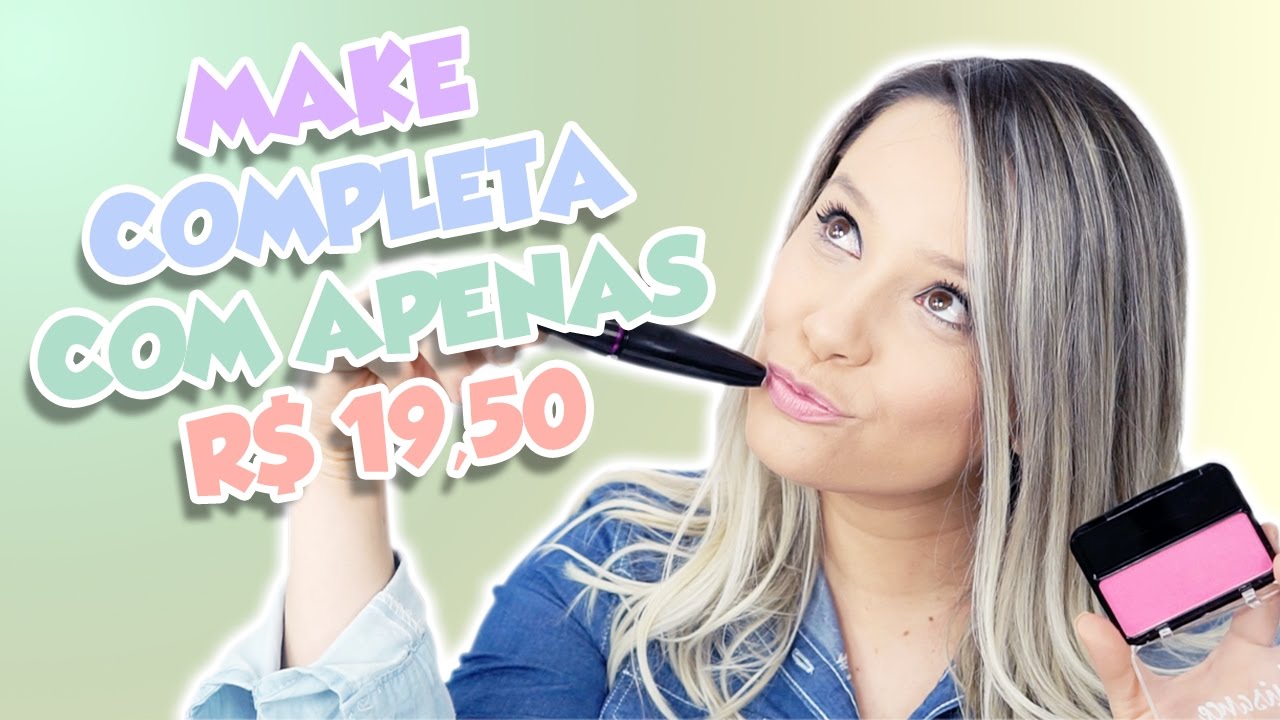 A MAQUIAGEM MAIS BARATA QUE EU JÁ FIZ!!