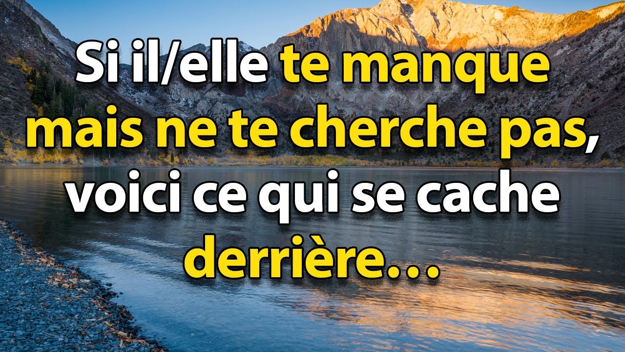 Si IL/ELLE TE MANQUE mais NE TE CONTACTE PAS, voici la vérité cachée…