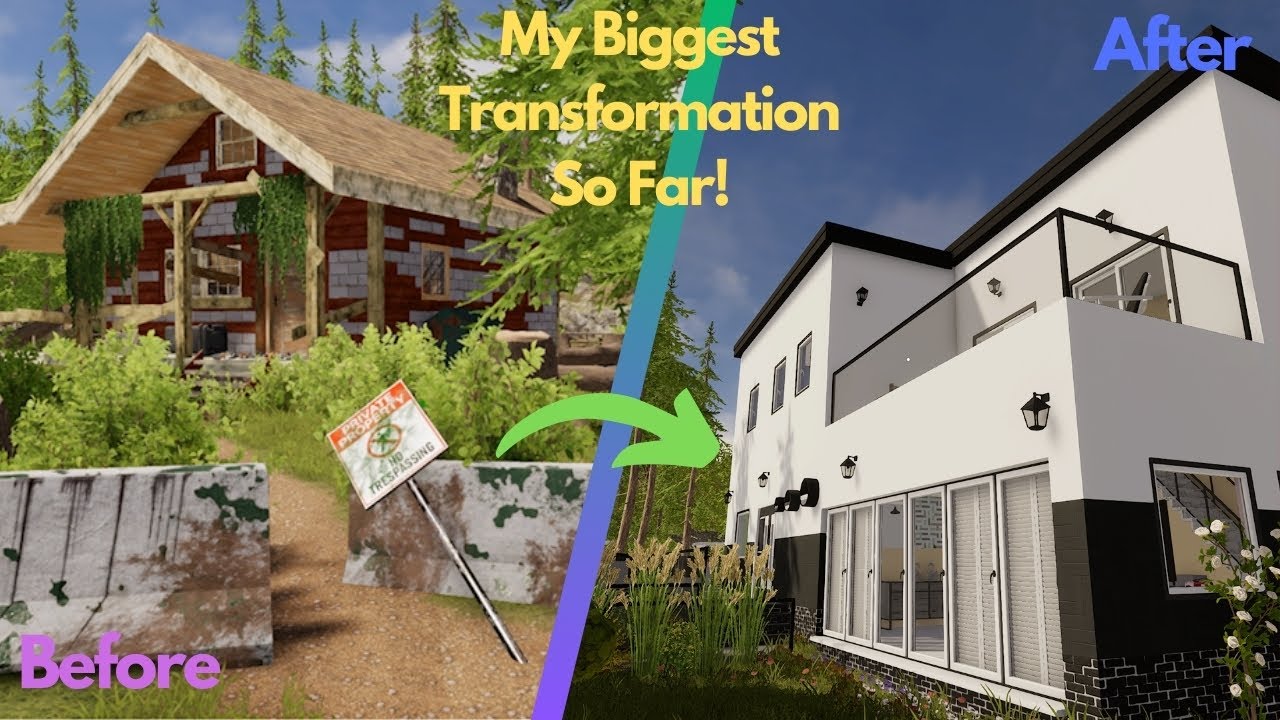 House Flipper 2 Cabin In The Woods CHECK OUT THIS AWESOME TRANSFORMATION!