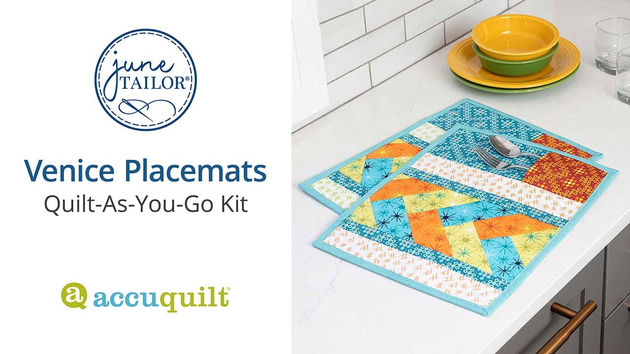 Создайте прекрасные салфетки в венецианском стиле с помощью набора Quilt-As-You-Go!