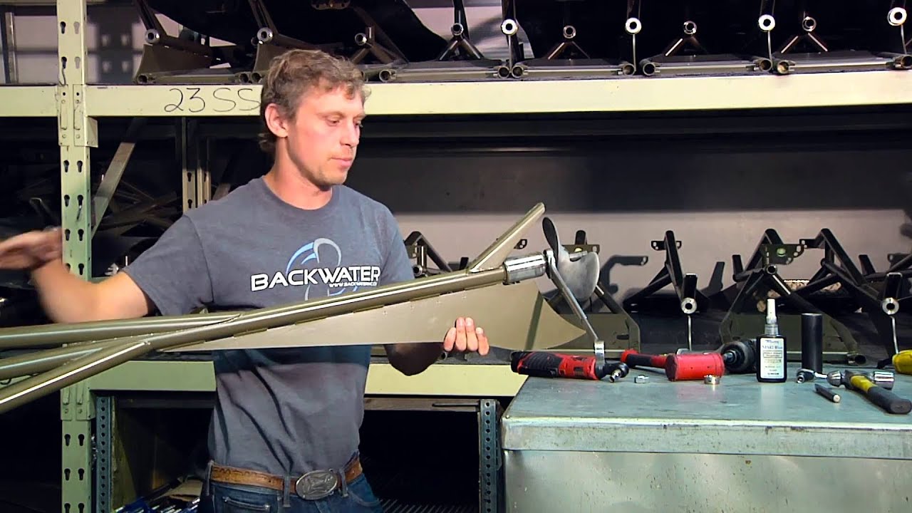 Backwater Inc. How to remove a propeller on a long tail mud motor