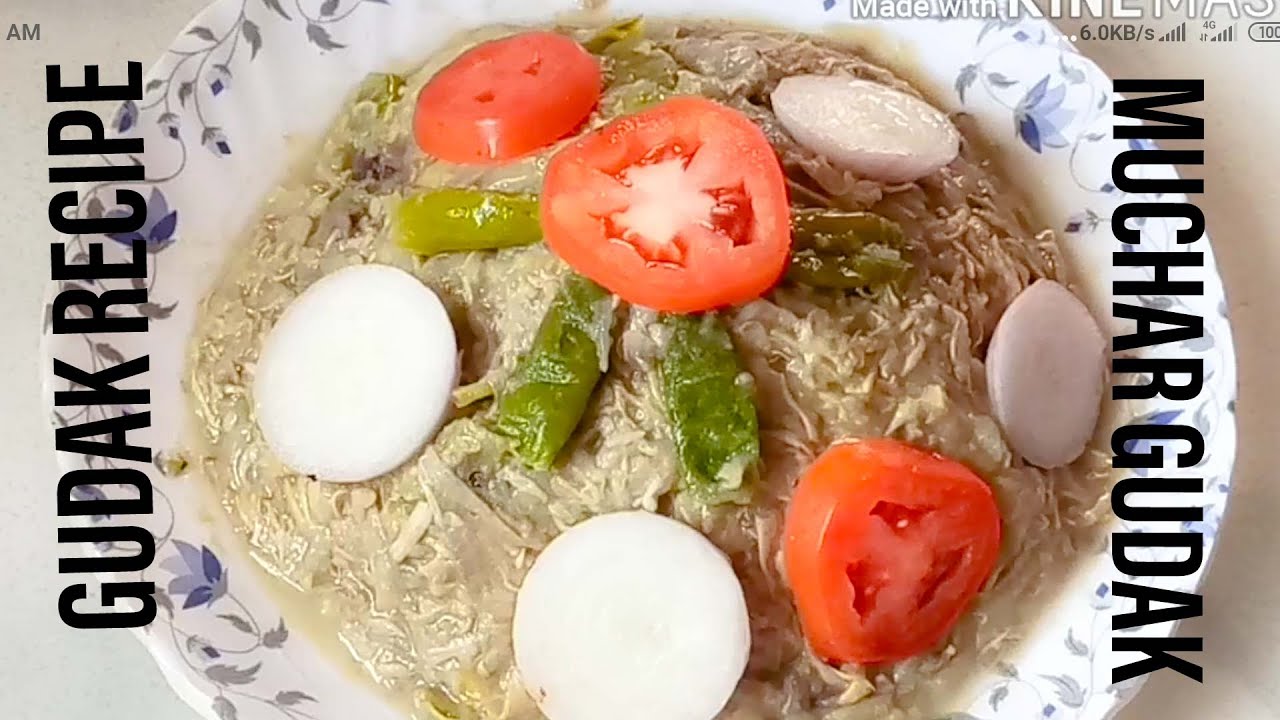 How to make GUDAK RECIPE WITH BANANA FLOWER # KALAR MUCHAR GUDAK # BANANA FLOWER GUDAK RECIPE