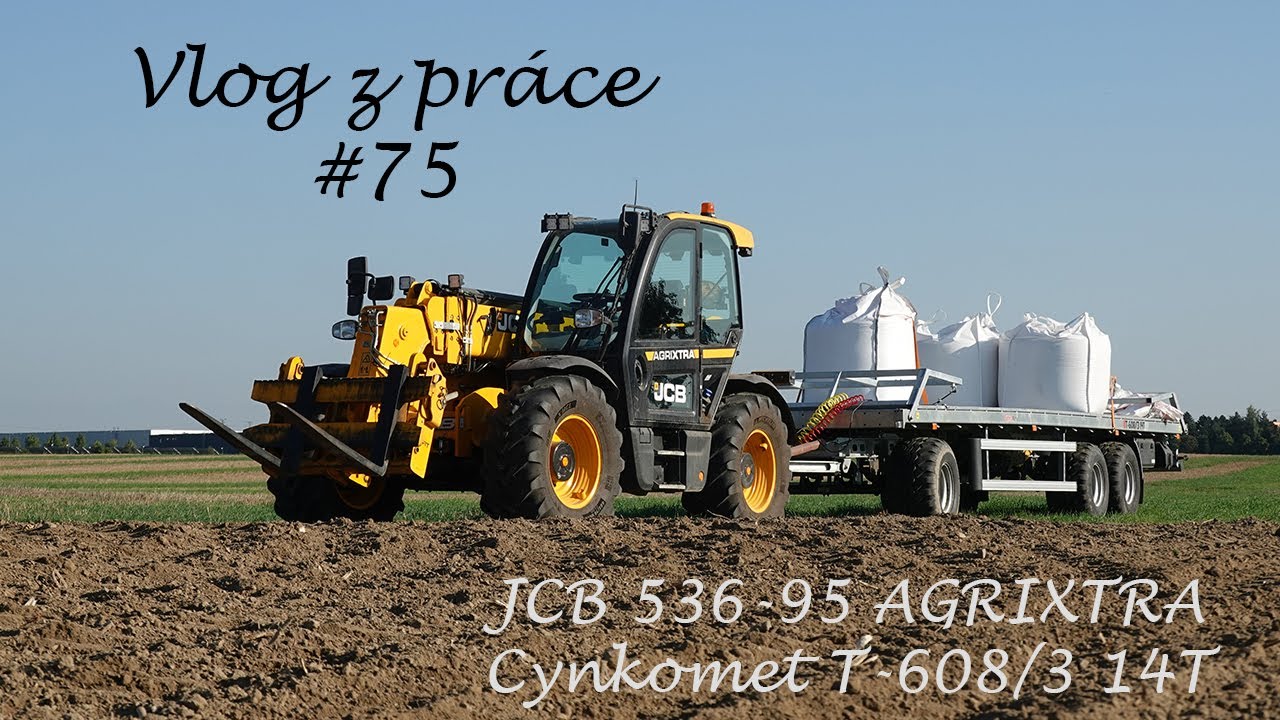 Vlog z práce #75 Dovoz osiva k sečce s JCB 536-95 + CynkoMet T-608/3