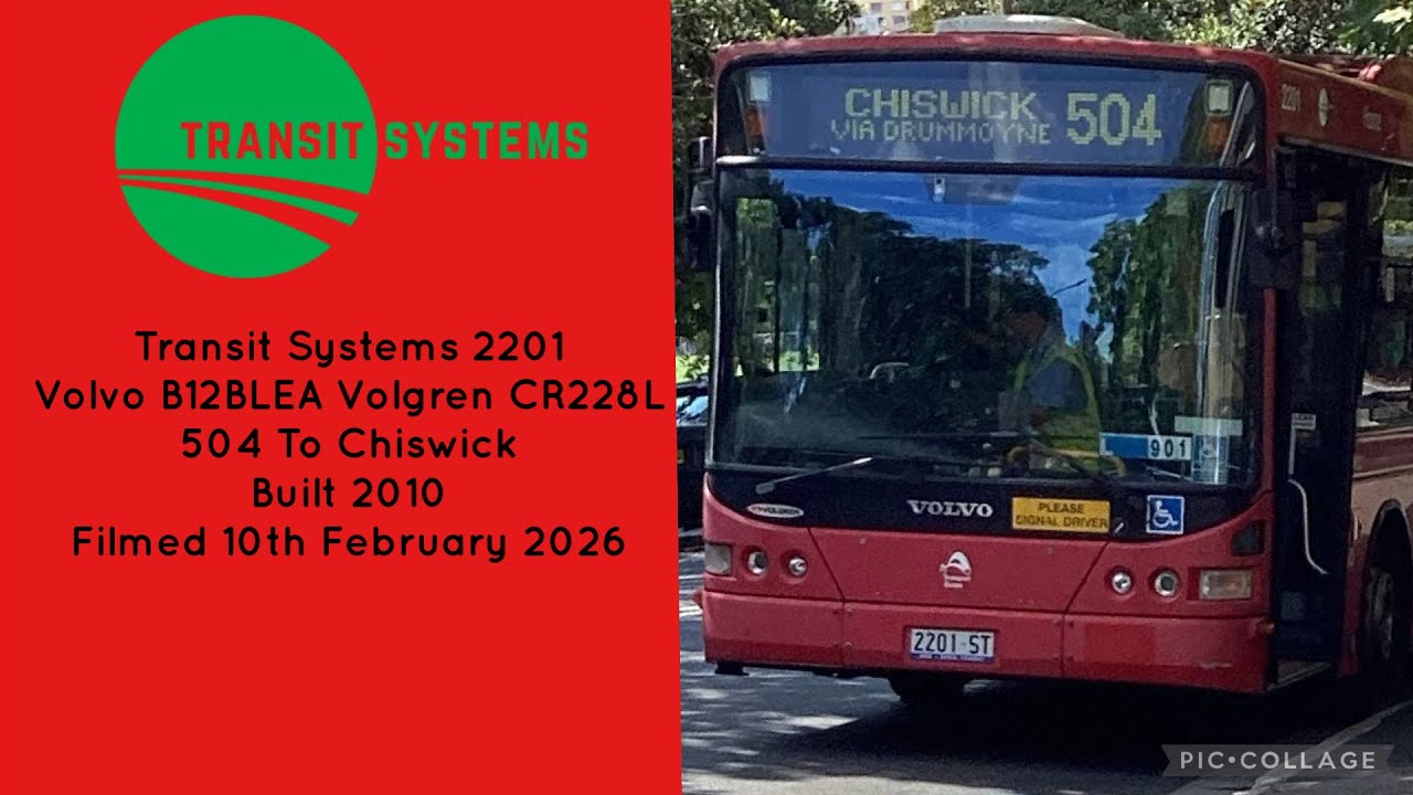 Transit Systems (2201) Volvo B12BLEA Volgren CR228L 504 To Chiswick 