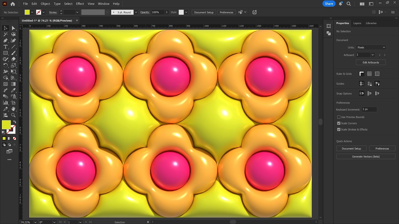 สอนกราฟฟิก ep_89 - การใช้คำสั่ง Effect_3d and Materials ด้วยโปรแกรม Adobe Illustrator CC