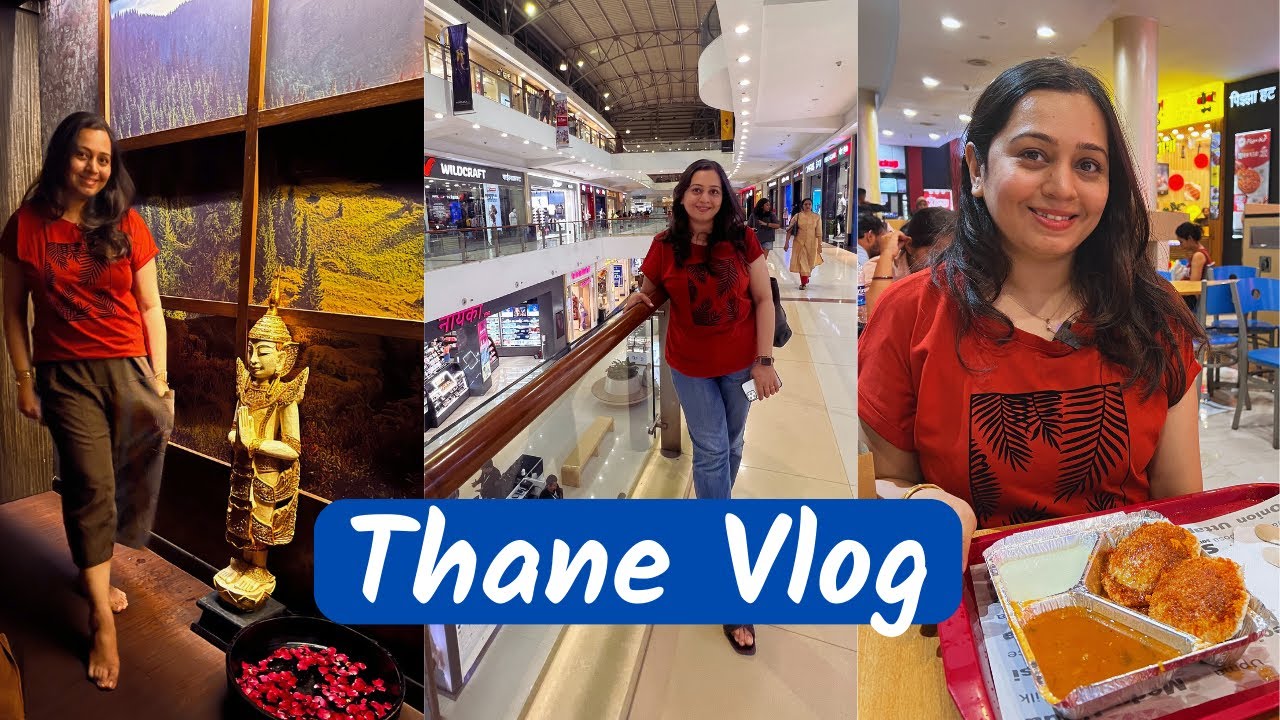 THANE vlog | Mall Food, Shopping & Foot Spa #dayinmylife #vivianamall