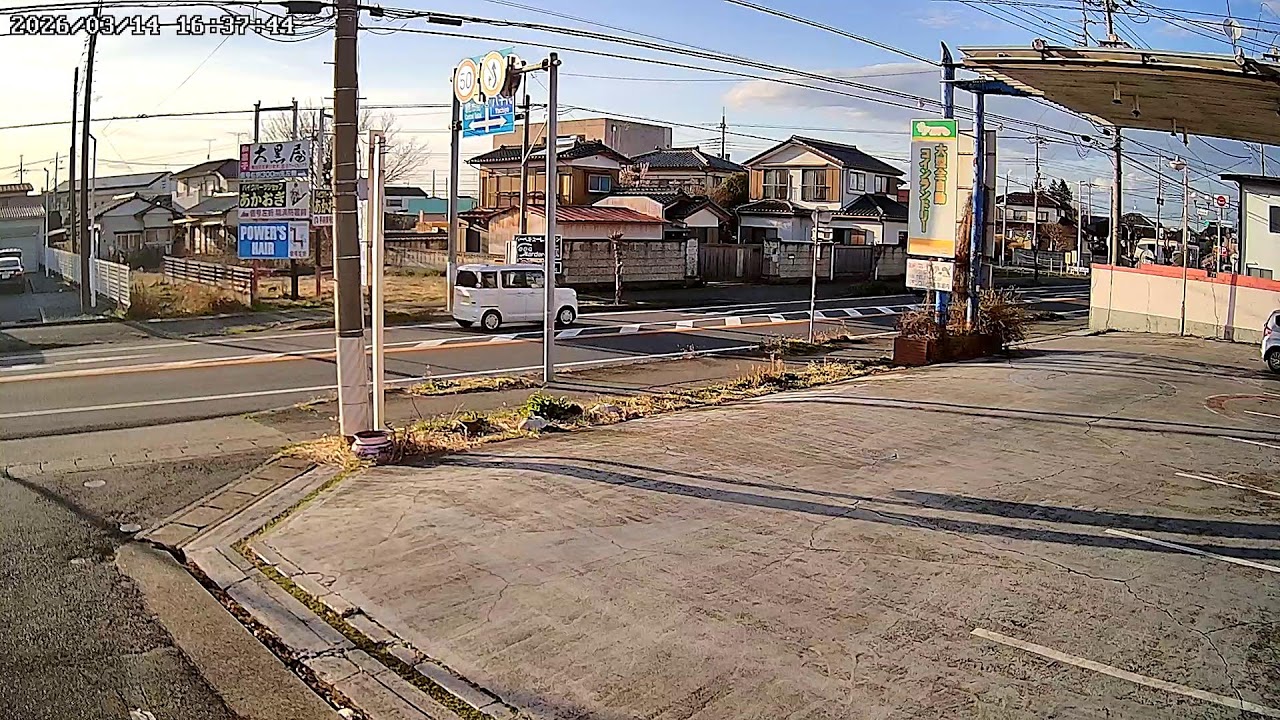 茨城県猿島郡道路沿いライブカメラ Ibaraki Sashimagun Live camera.world.cam