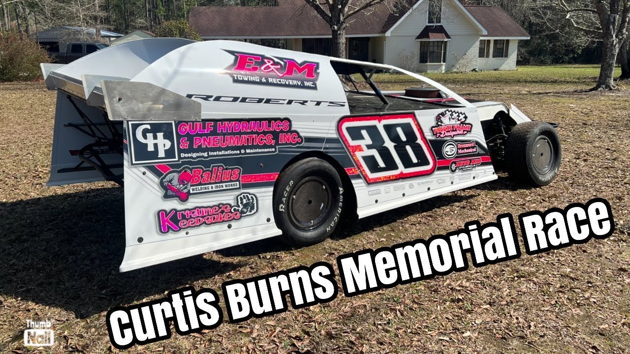 Searching for traction at Hattiesburg Motor Speedway.