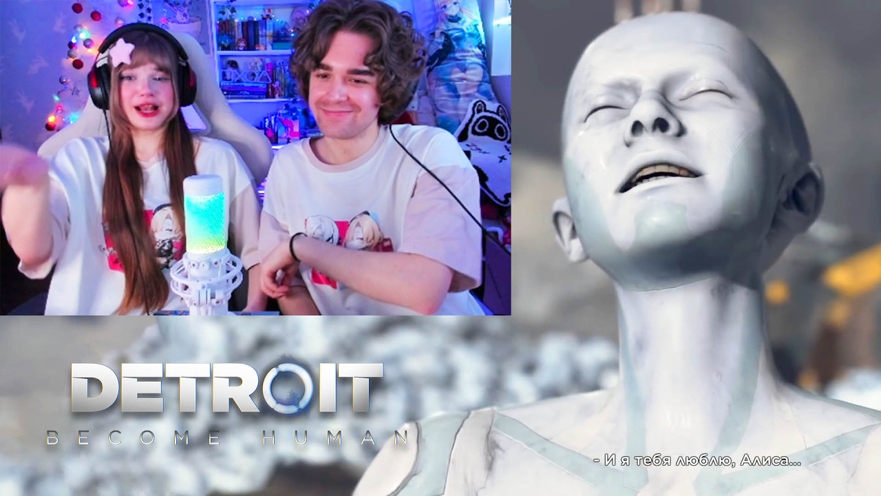 🙀ЛУЧШАЯ ИГРА! - ФИРО И КЛЮКСР СМОТРЯТ: ВСЕ КОНЦОВКИ ДЕТРОЙТА | DETROIT: BECOME HUMAN