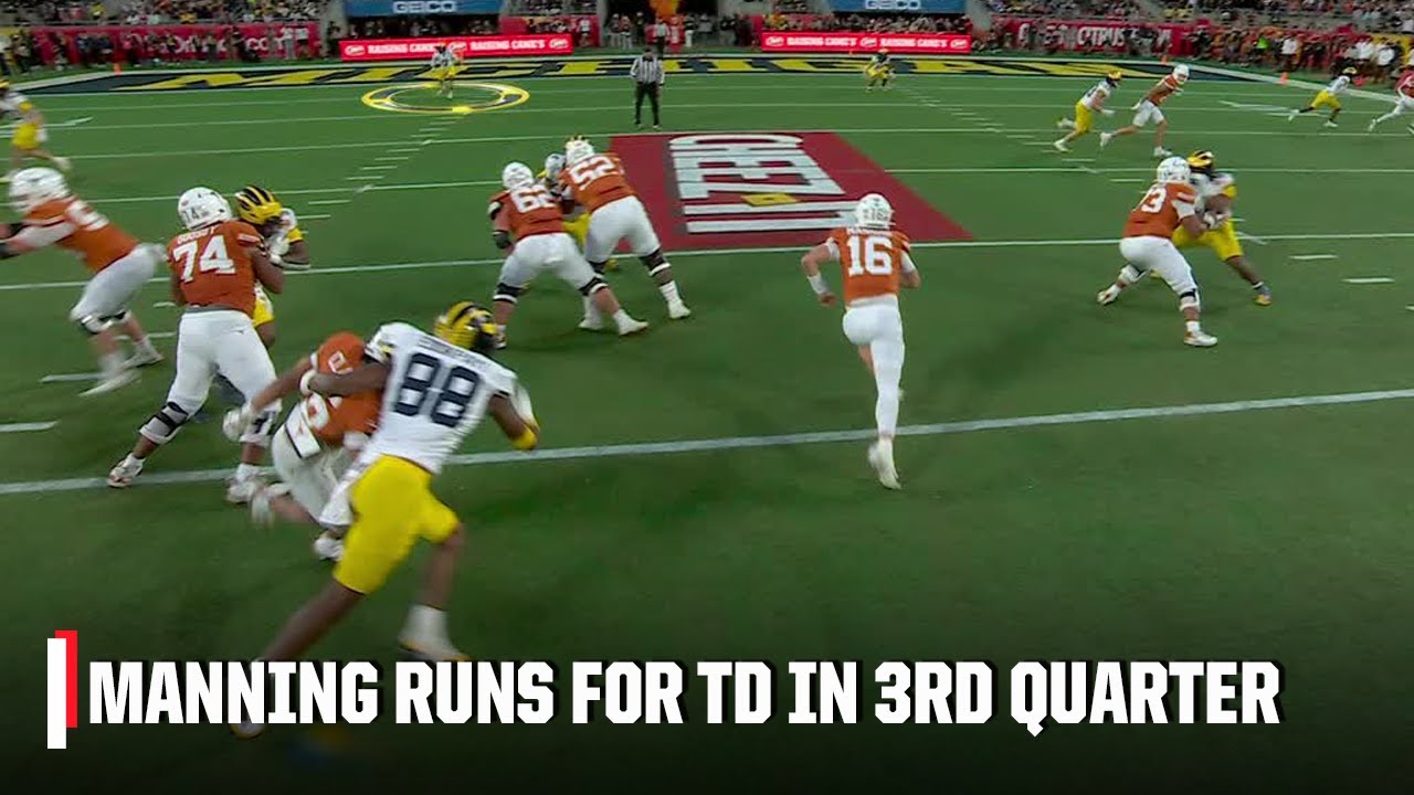 Arch Manning TO THE HOUSE 🏈 23-yard TD puts Texas on top | ESPN College Football