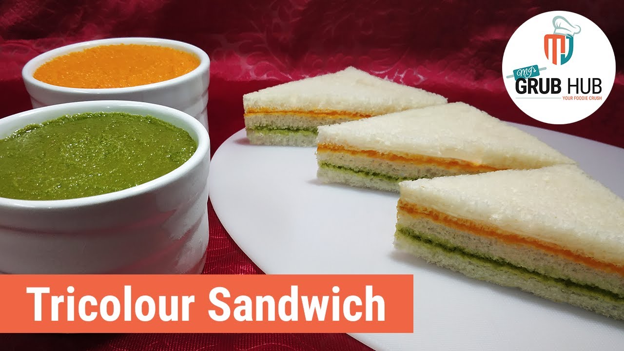 Tricolour Sandwich Recipe | Tiranga Sandwich | Ribbon Sandwiches | No Mayo | Healthy & Kid Friendly
