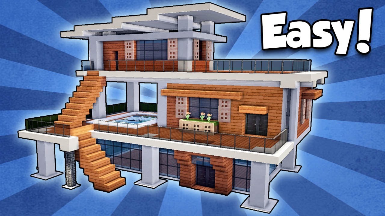Minecraft: How to Build a Modern House - Easy Tutorial