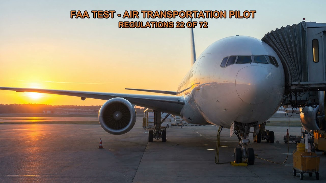 FAA TEST - AIR TRANSPORTATION PILOT - REGULATIONS Q9845, Q9846, Q9847, Q9847-1, Q9847-2 (22-72)