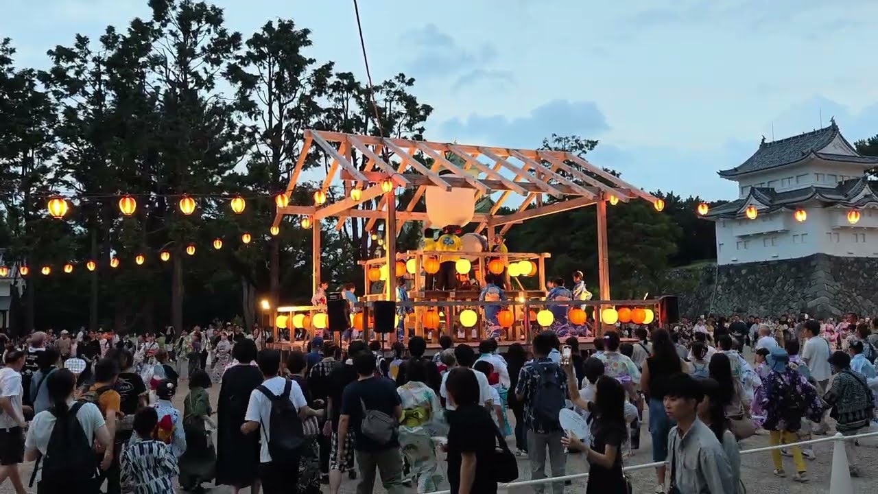 【名古屋城夏まつり】盆踊り ガッツ！！🏮👘✨Japanese Bon dance in Nagoya Castle,
