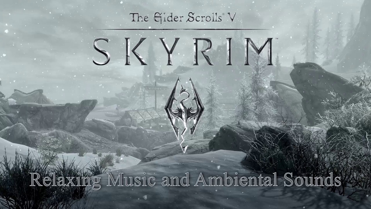 Dawnstar Ambience ❄️ Heavy Snowfall & Winter Town Atmosphere | Skyrim