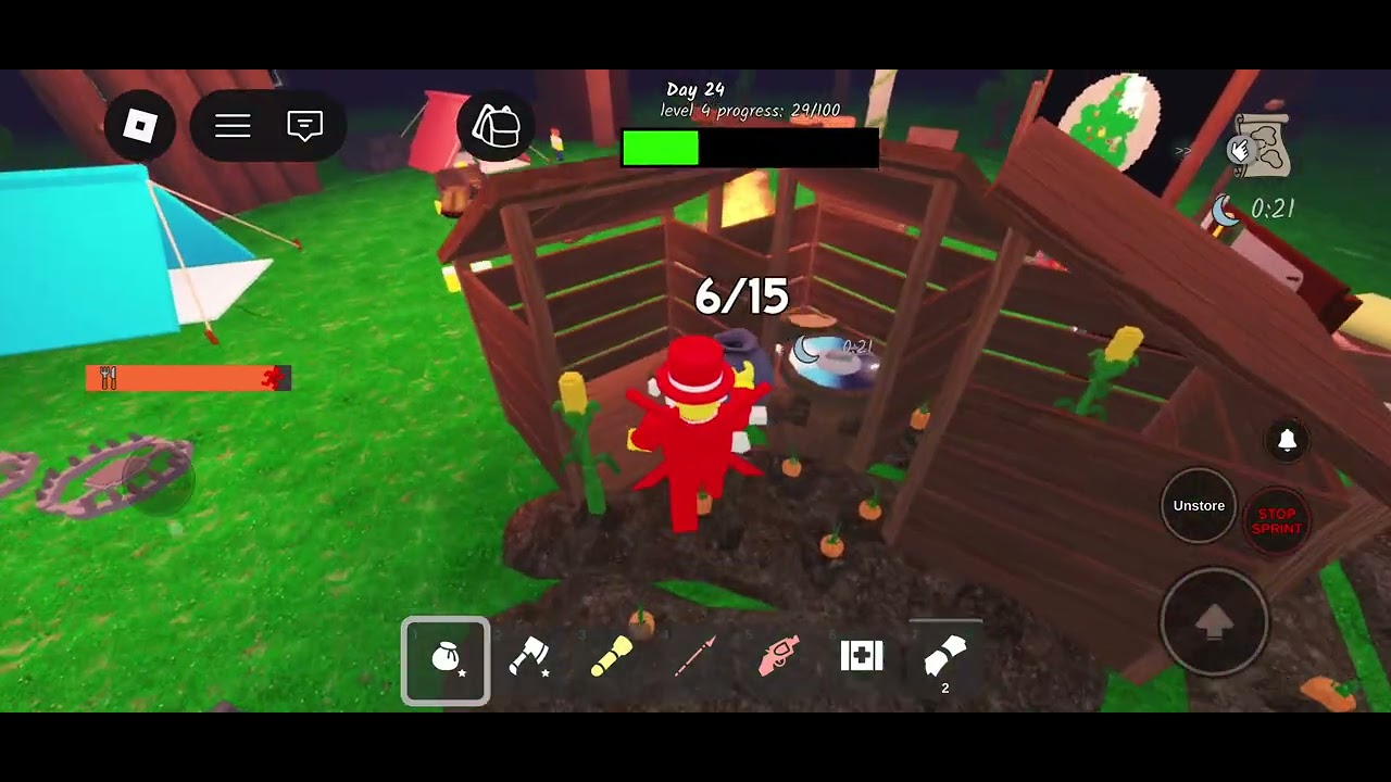 I Noob 99 Nights in the Forest because no storage my phone 