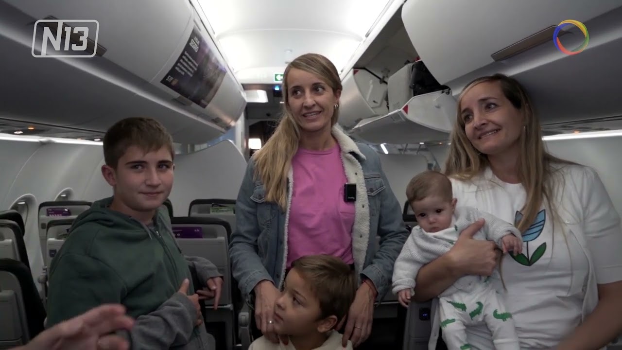 Primer vuelo internacional a Santiago de Chile