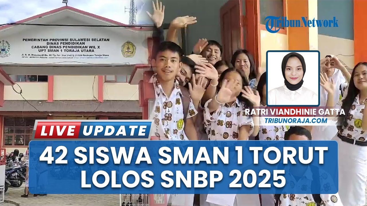 Bahagianya 42 Siswa SMAN 1 Toraja Utara Lolos SNBP 2025, Jumlah Naik Dibanding Tahun Lalu