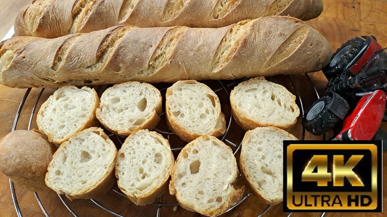 Kovászos baguette 9 óra alatt .-) ropogós és finom és így még nem is túl komplikált .-)
