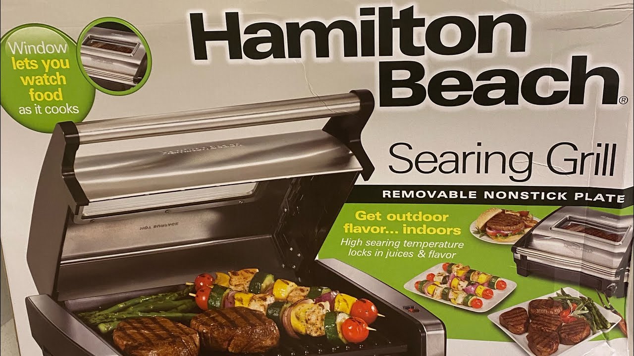 Hamilton Beach Indoor Electric Searing Grill With Viewing Window