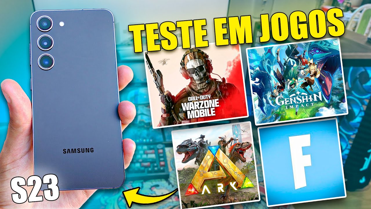 Eu Testei o SAMSUNG GALAXY S23 em Jogos PESADOS - Ótimos Resultados