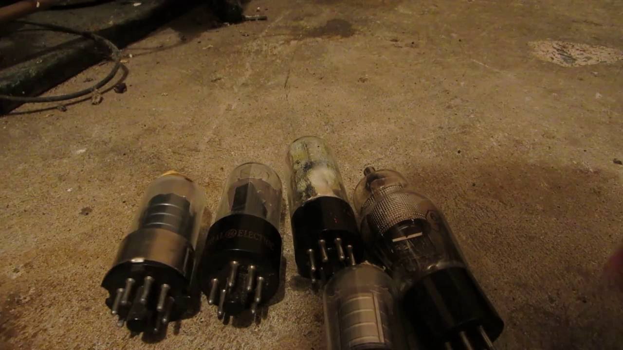 Dead Vacuum Tubes Microwaved
