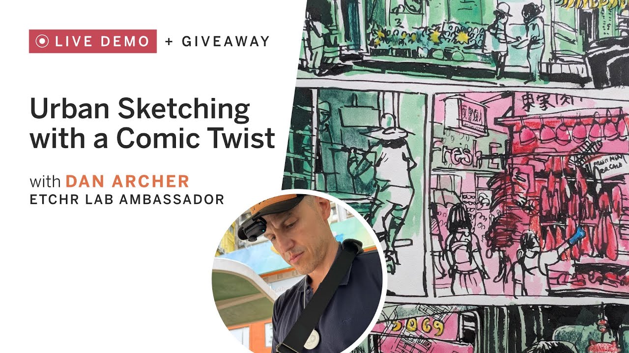 Urban Sketching with a Comic Twist - Live Demo & Q&A with Dan Archer