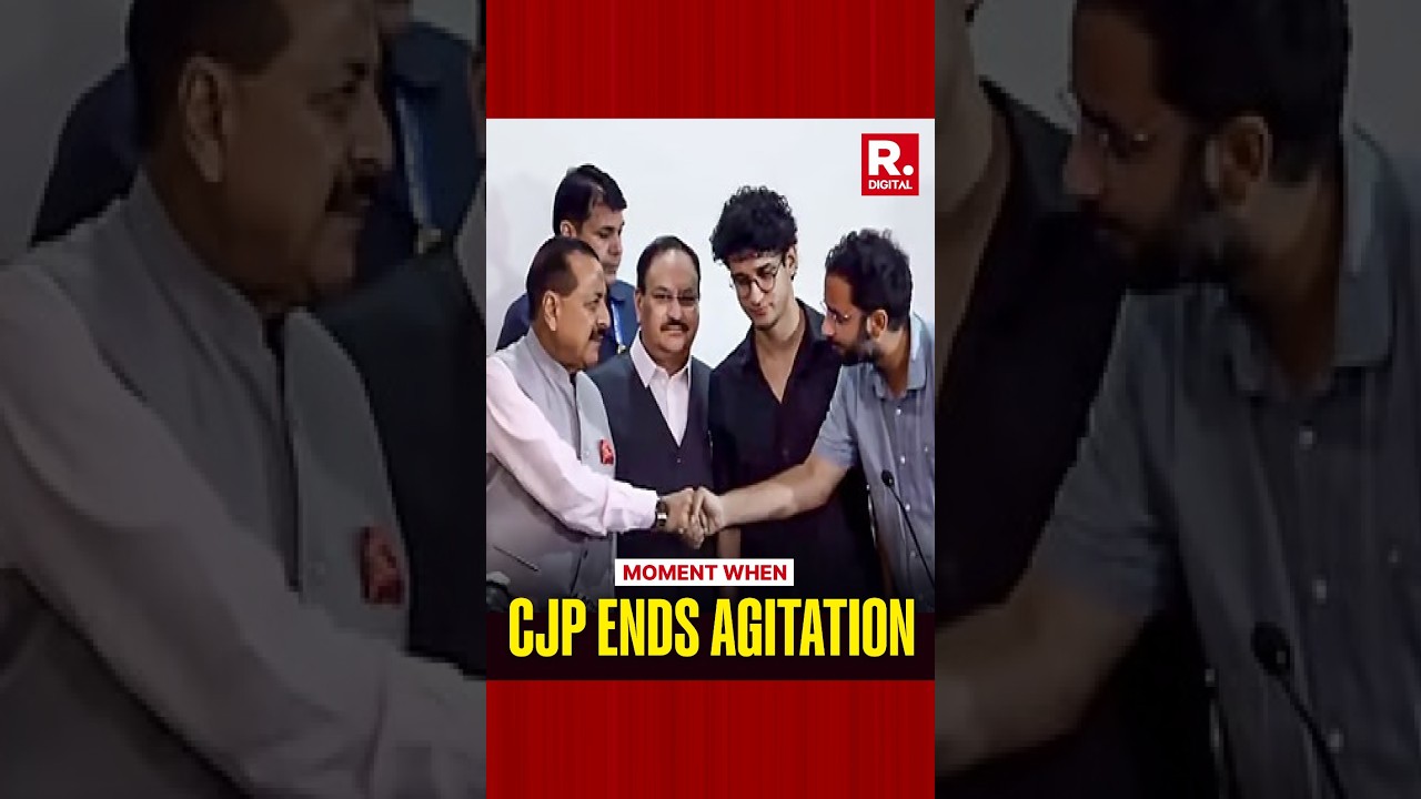 JP Nadda, Jitendra Singh Shake Hands With CJP Leaders as Protest Ends