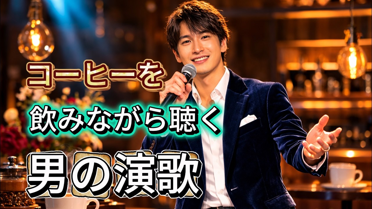 コーヒーを飲みながら聴く男の演歌｜落ち着いた歌声の演歌集