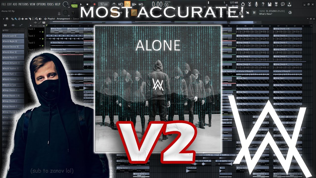 V2 | Alan Walker - Alone (FL Studio Remake) | MOST ACCURATE