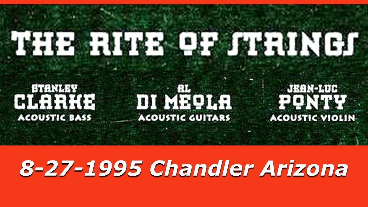 Jean-Luc Ponty, Stanley Clarke, Al Di Meola - Rite of Strings  - Morocco - 1995