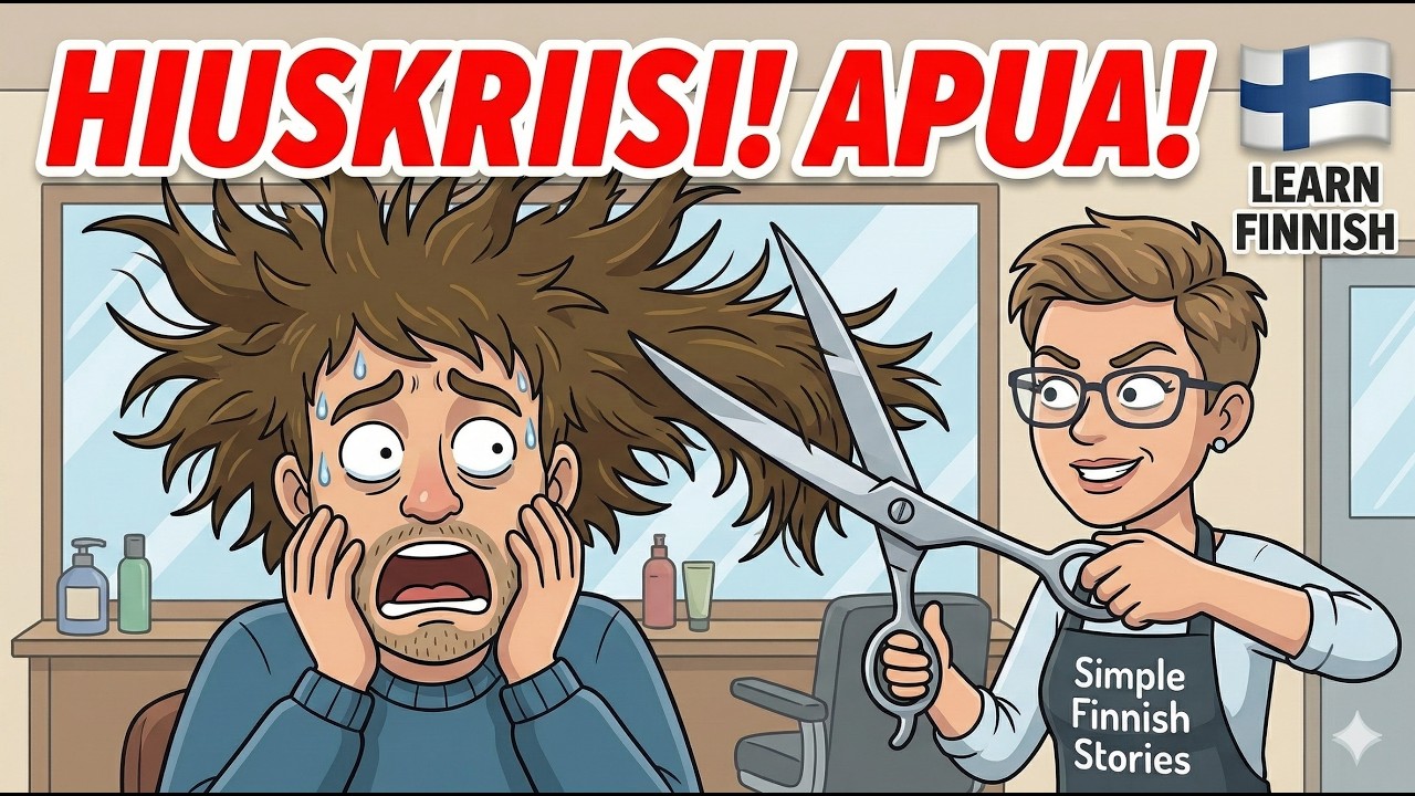 Изучайте настоящий финский через истории | Стрижка и свидание в кино ✂️🍿 (A1-A2)
