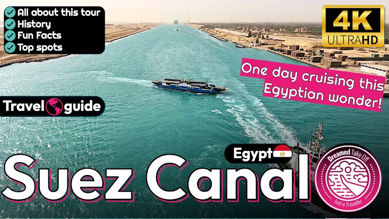 We spent the entire day crossing the Suez Canal as part of our cruise. Egypt 🇪🇬.