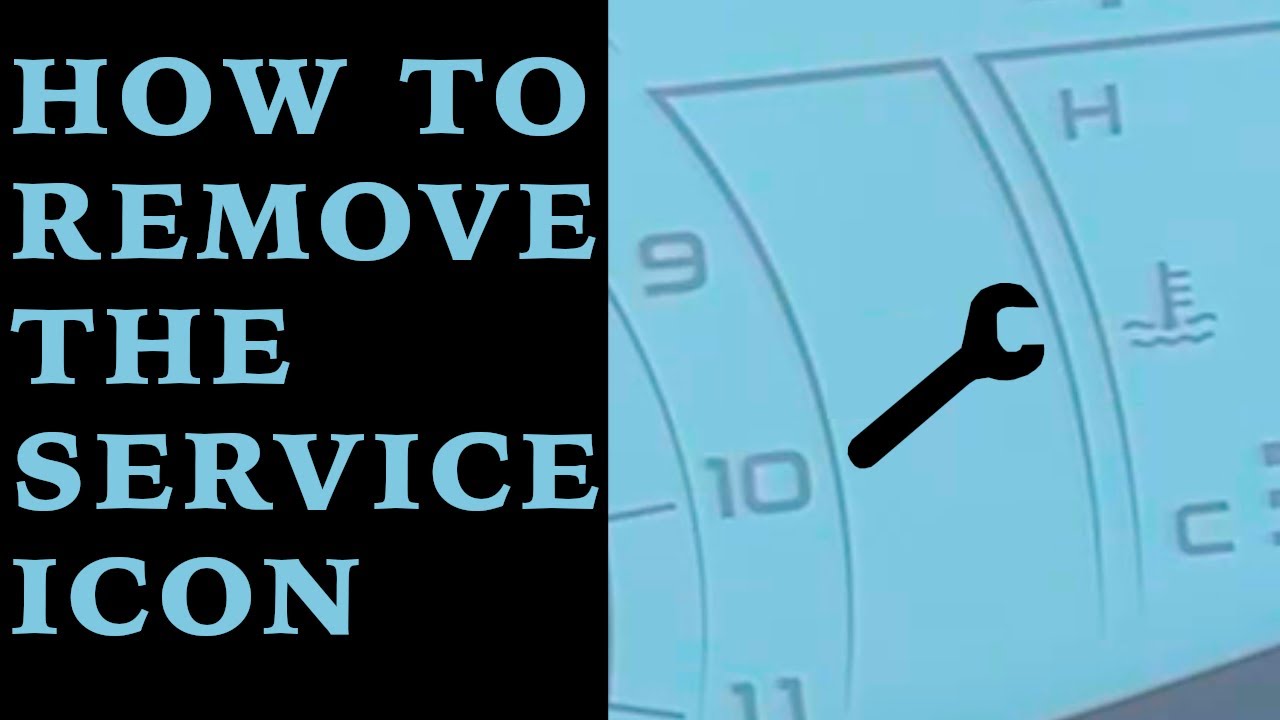 Piaggio Medley 125 - How to remove the service icon