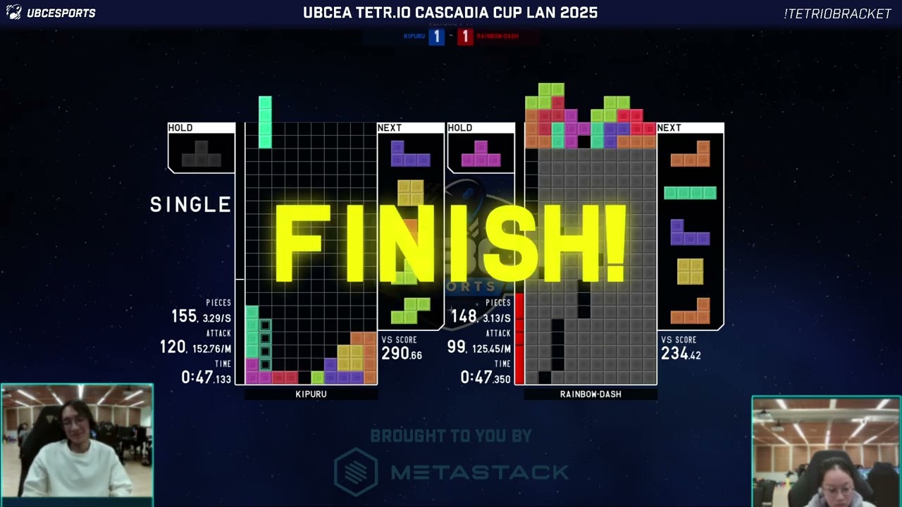 TETR.IO Cascadia Cup LAN PT2 FLUTTERSHY, RAINBOW-DASH, RARITY - DOUE, ETHANOL COMMS