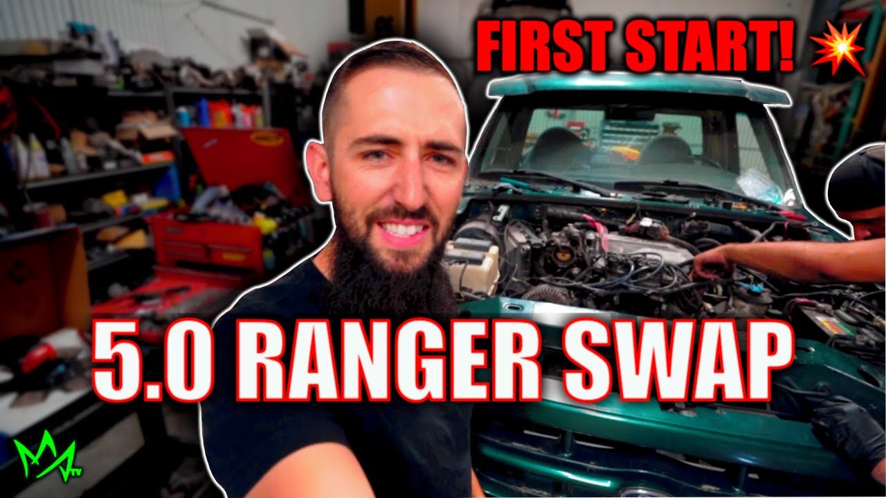 5.0 V8 Swapped Ranger ПЕРВЫЙ СТАРТ! Часть 4. Заезд Ford Ranger за 2500 долларов