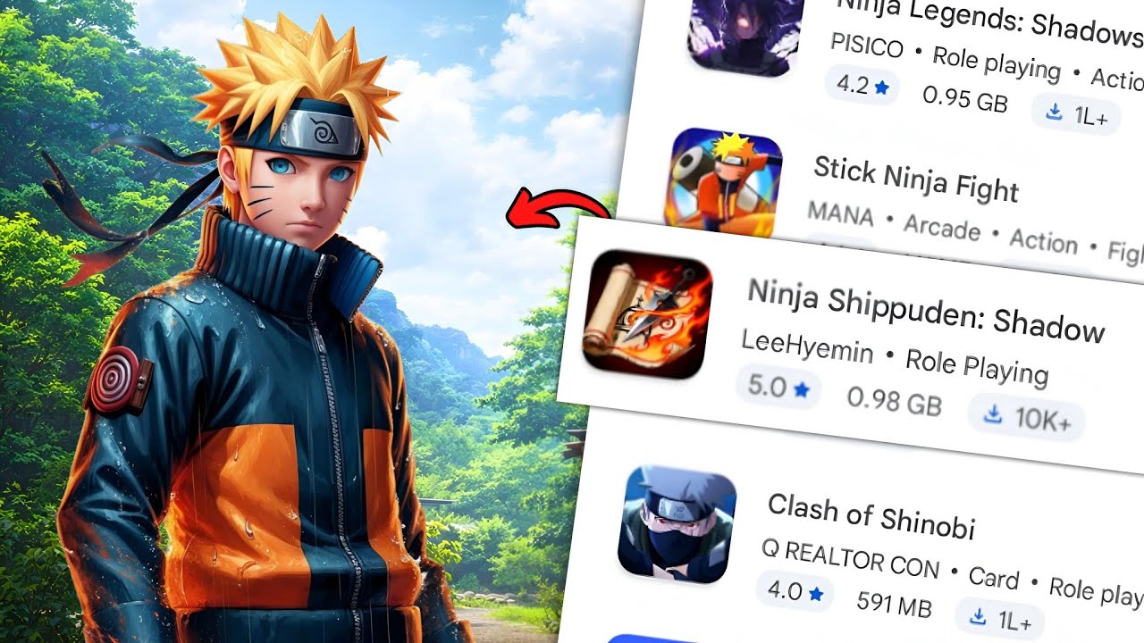 Worst To Best Naruto Games From Playstore 🔥