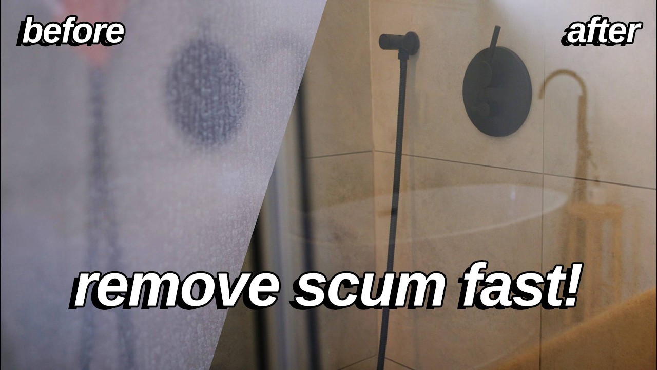 How to Remove Hard Water Stains and Soap Scum | Watch THIS Before Cleaning Glass Shower Doors!