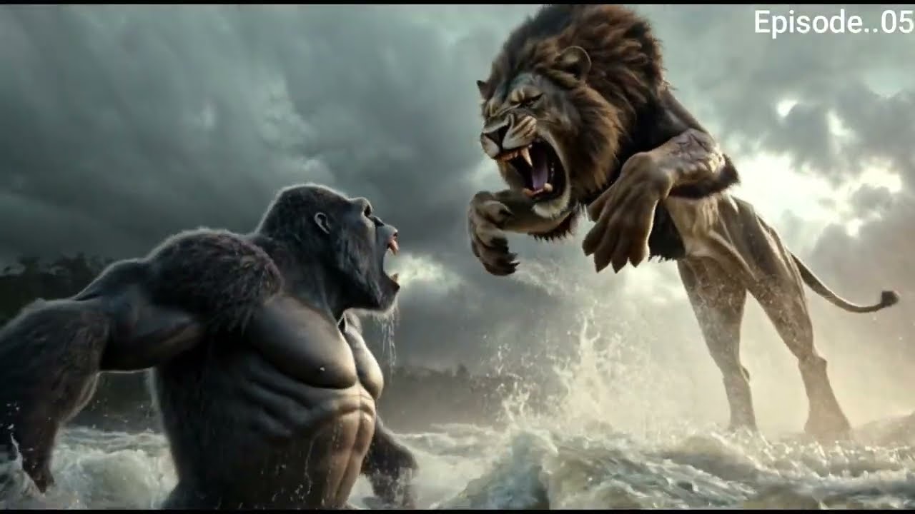 Epic Battle: Kong Saves boy From the Lion King 🦍🦁🐶 | Kong movie | Bigfoot movie