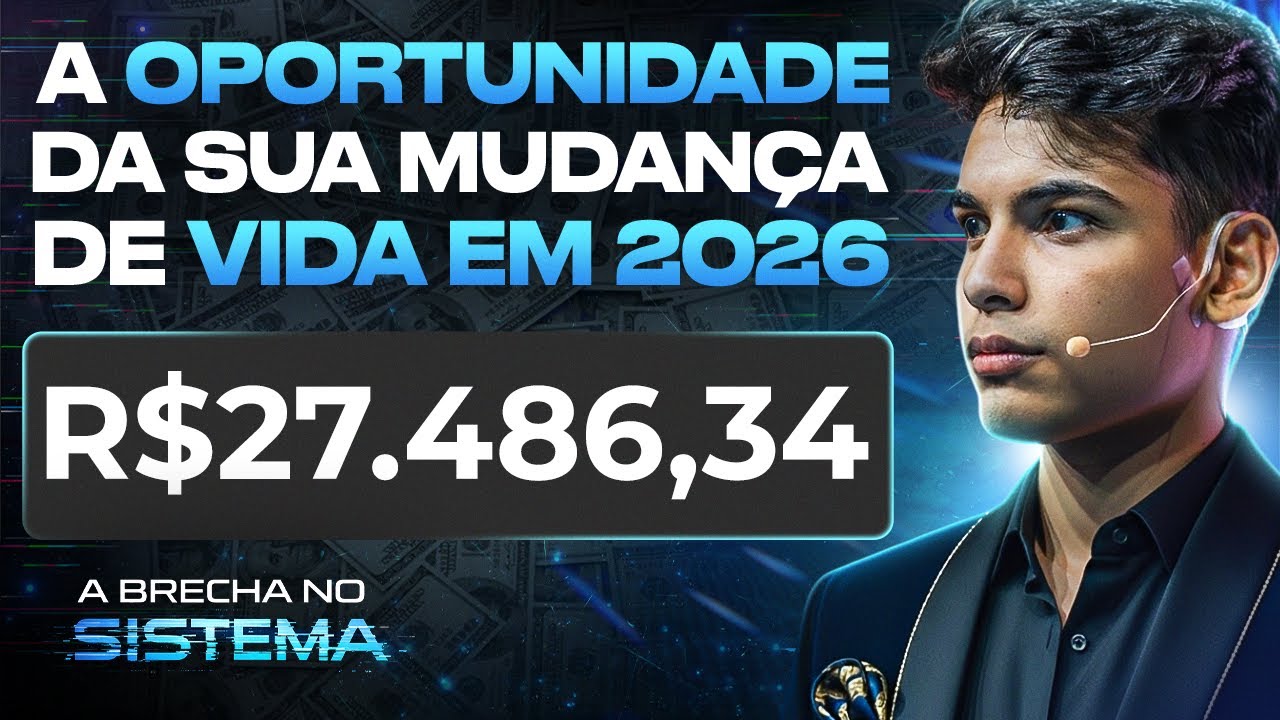 09/02 - 20H: O NOVO MERCADO QUE PODE MUDAR SUA VIDA (A BRECHA NO SISTEMA)